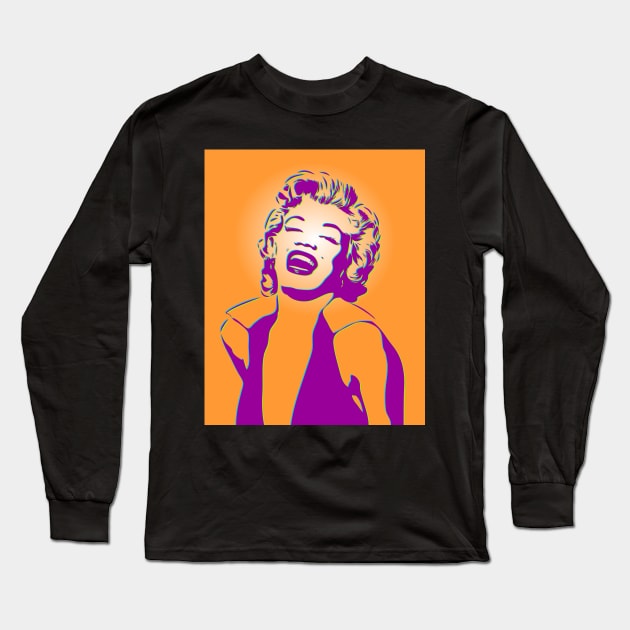 Marilyn Monroe | Pop Art Long Sleeve T-Shirt by williamcuccio